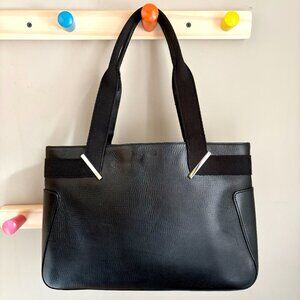 90s Vintage Tom Ford Era Gucci Leather Web Tote